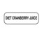 Nevs Diet Cranberry Juice Label 1/2" x 1-1/2" DIET-104 - alternate 1